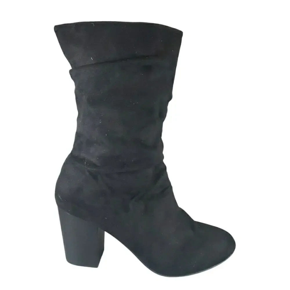 Mia Steffani Pull-On Suede Bootie - Black Nova - 3